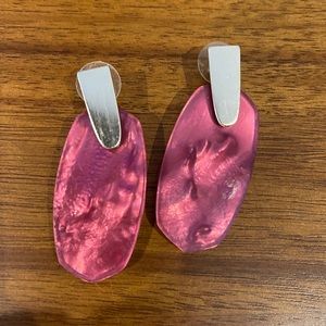 Kendra Scott Marty Earrings Magenta Pearl
